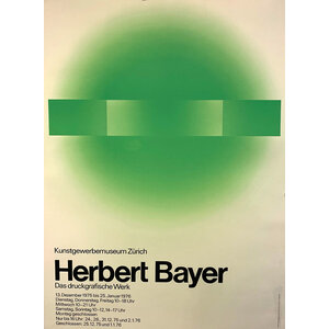 HERBERT BAYER KUNSTGEWERBEMUSEUM POSTER HERBERT BAYER KUNSTGEWERBEMUSEUM POSTER