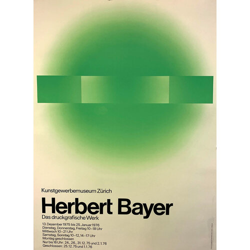 HERBERT BAYER KUNSTGEWERBEMUSEUM POSTER HERBERT BAYER KUNSTGEWERBEMUSEUM POSTER