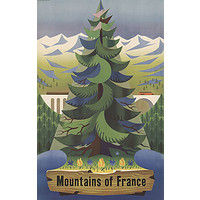 MOUNTAINS OF FRANCE POSTER