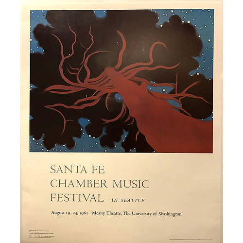O'Keeffe, Georgia SANTA FE CHAMBER MUSIC 1981 GEORGIA O'KEEFFE POSTER O'Keeffe, Georgia SANTA FE CHAMBER MUSIC 1981 GEORGIA O'KEEFFE POSTER
