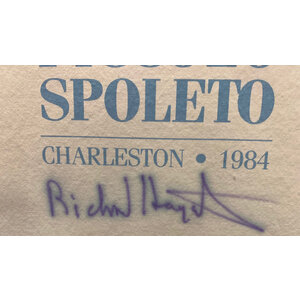 PICCOLO SPOLETO 1984 SIGNED RICHARD HAGERTY POSTER