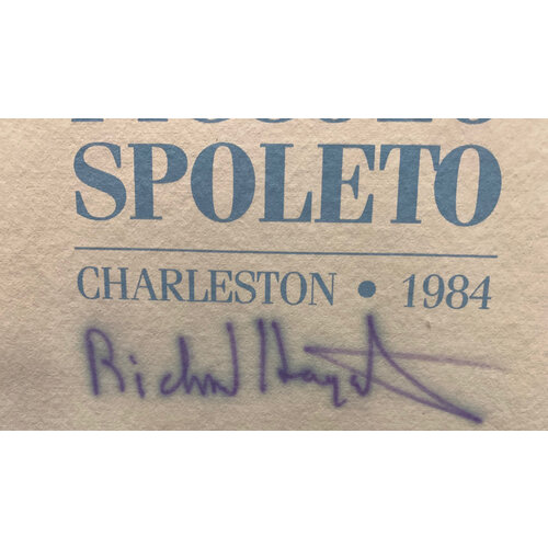PICCOLO SPOLETO 1984 SIGNED RICHARD HAGERTY POSTER PICCOLO SPOLETO 1984 SIGNED RICHARD HAGERTY POSTER