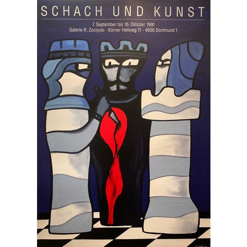Lenica, Jan SCHACH UND KUNST (CHESS AND ART) POSTER Lenica, Jan SCHACH UND KUNST (CHESS AND ART) POSTER