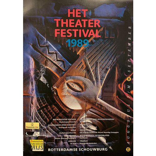 HET THEATER 1989 FESTIVAL POSTER HET THEATER 1989 FESTIVAL POSTER