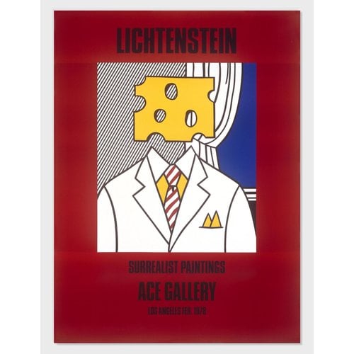 Lichtenstein, Roy LICHTENSTEIN SIGNED ACE GALLERY CHEESE HEAD POSTER