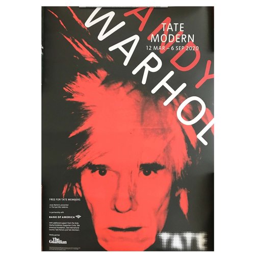 WARHOL TATE MODERN 2020 POSTER