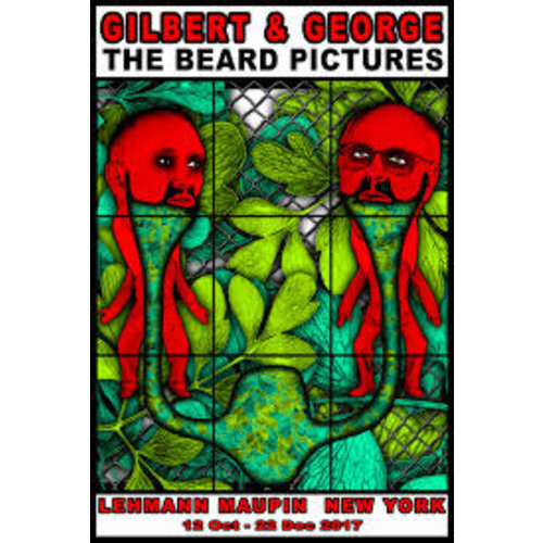 Gilbert & George GILBERT & GEORGE THE BEARD PICTURES  LEAVES SIGNED POSTER