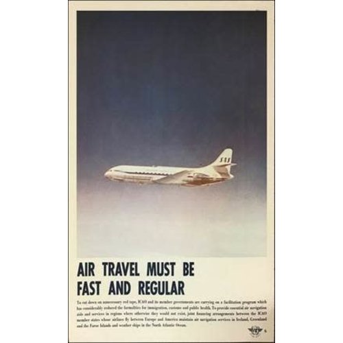 AIR TRAVEL MUST BE FAST AND REGULAR POSTER