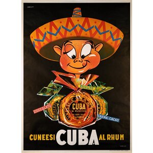 CUNEESI CUBA AL RHUM POSTER