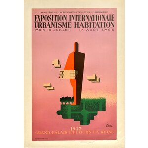 Colin, Paul PAUL COLIN EXPOSITION INTERNATIONALE URBANISME HABITATION POSTER