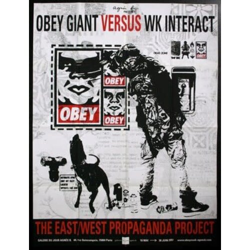 SHEPARD FAIREY OBEY GIANT VERSUS WK INTERACT POSTER SHEPARD FAIREY OBEY GIANT VERSUS WK INTERACT POSTER