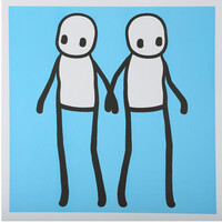 STIK HOLDING HANDS BLUE PRINT