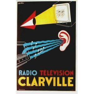 Sibia, R. B. CLARVILLE VINTAGE RADIO TELEVISION  POSTER