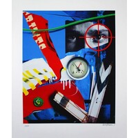 PETER KLASEN SIGNED TARGET PRINT