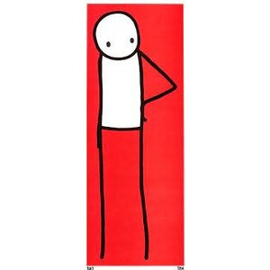 STIK SASSY (HAND ON HIP) SIGNED PRINT RED STIK SASSY (HAND ON HIP) SIGNED PRINT RED