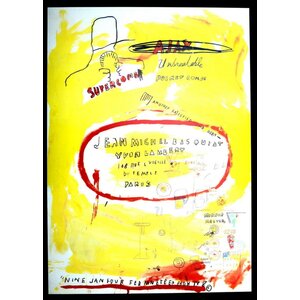 JEAN-MICHEL BASQUIAT SUPERCOMB POSTER JEAN-MICHEL BASQUIAT SUPERCOMB POSTER