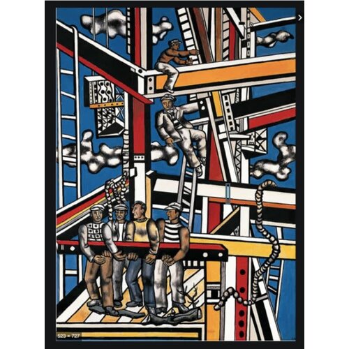 AFTER FERNAND LEGER LES CONSTRUCTEURS 1975 LITHOGRAPH