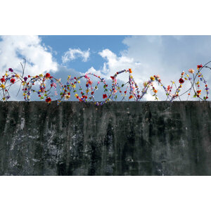 ICY AND SOT IMAGINE A WORLD WITHOUT BORDERS 1, SIGNED SCREEN PRINT ICY AND SOT IMAGINE A WORLD WITHOUT BORDERS 1, SIGNED SCREEN PRINT