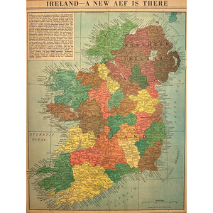 CHICAGO TRIBUNE WWII MAP IRELAND