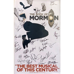 BOOK OF MORMON MUSICAL SIGNED POSTER