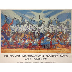 FESTIVAL OF NATIVE AMERICAN ARTS FLAGSTAFF 1984 EIGHT IS ENOUGH POSTER