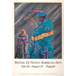 FESTIVAL OF NATIVE AMERICAN ARTS FLAGSTAFF 1986 POSTER