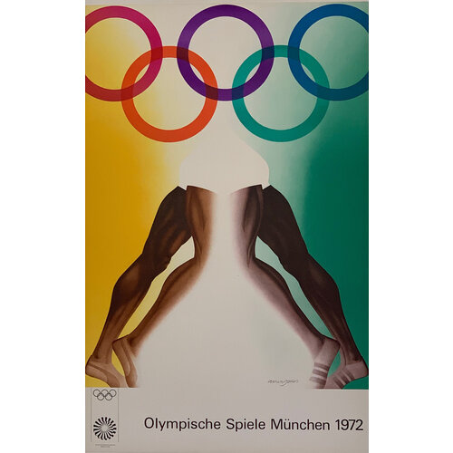1972 ALLEN JONES MUNICH OLYMPICS POSTER 1972 ALLEN JONES MUNICH OLYMPICS POSTER