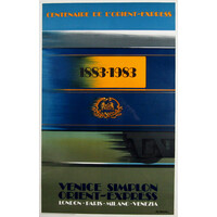 VENICE SIMPLON ORIENT EXPRESS 1883-1983 POSTER