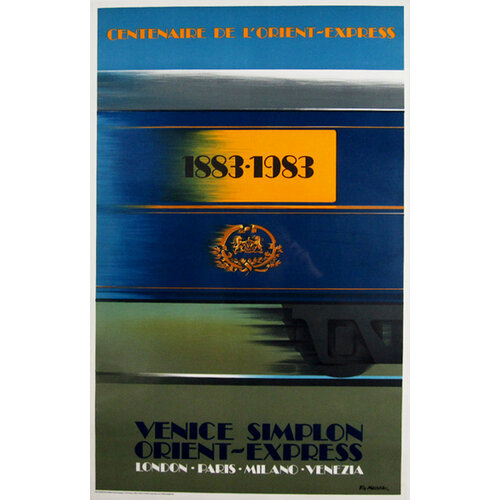VENICE SIMPLON ORIENT EXPRESS 1883-1983 POSTER VENICE SIMPLON ORIENT EXPRESS 1883-1983 POSTER