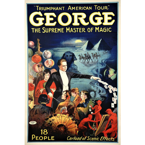 GEORGE SUPREME MASTER OF MAGIC POSTER GEORGE SUPREME MASTER OF MAGIC POSTER