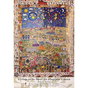 A VILLAGE FOR THE WORLD JAMES RIZZI POSTER A VILLAGE FOR THE WORLD JAMES RIZZI POSTER