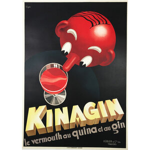 KINAGIN VERMOUTH POSTER
