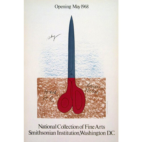 Oldenburg, Claes SCISSORS OBELISK MONUMENT CLAES OLDENBURG SMITHSONIAN POSTER Oldenburg, Claes SCISSORS OBELISK MONUMENT CLAES OLDENBURG SMITHSONIAN POSTER
