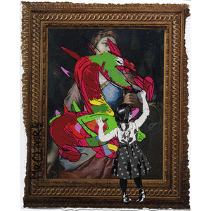 MR CLEVER SIGNED GRAFFITI GIRL MYSTIC CREATURES SCREEN PRINT MR CLEVER SIGNED GRAFFITI GIRL MYSTIC CREATURES SCREEN PRINT