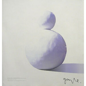 GARY HUME BACK OF A SNOWMAN SIGNED EXHIBIT POSTER GARY HUME BACK OF A SNOWMAN SIGNED EXHIBIT POSTER