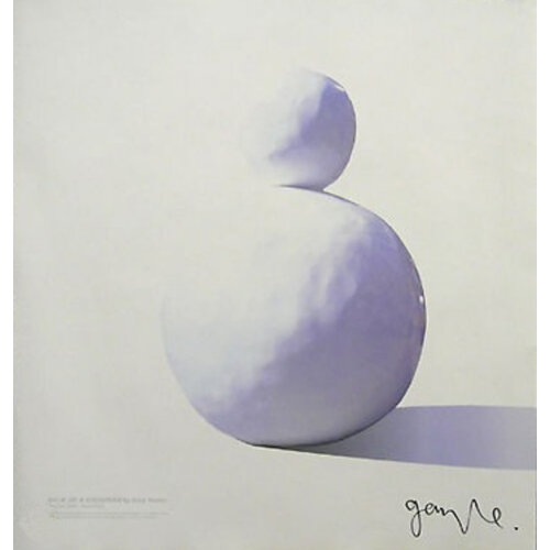 GARY HUME BACK OF A SNOWMAN SIGNED EXHIBIT POSTER GARY HUME BACK OF A SNOWMAN SIGNED EXHIBIT POSTER