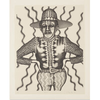 ED PASCHKE SIGNED HERBERT SCREEN PRINT