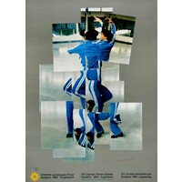 DAVID HOCKNEY 1984 OLYMPIC SKATER SIGNED POSTER