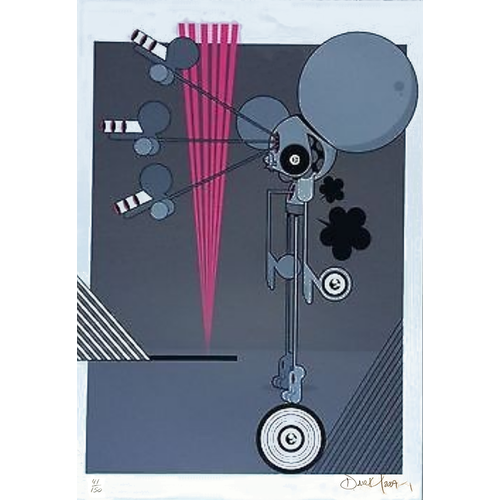 DALEK (JAMES MARSHALL) SPACE MONKEY GRAY SIGNED DALEK PRINT DALEK (JAMES MARSHALL) SPACE MONKEY GRAY SIGNED DALEK PRINT