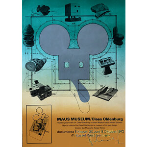 Oldenburg, Claes MAUS MUSEUM SIGNED OLDENBURG EXHIBITION POSTER