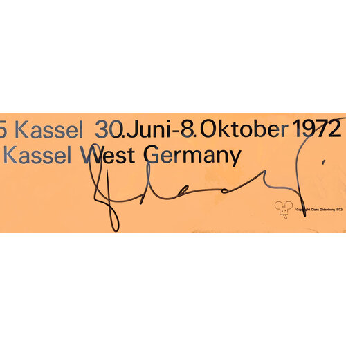 Oldenburg, Claes MAUS MUSEUM SIGNED OLDENBURG EXHIBITION POSTER