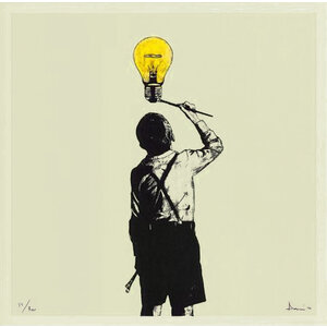 DOLK (DOLK LUNDGREN) IDEA PAINTER SIGNED DOLK PRINT