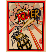 SHEPARD FAIREY POWER SIGNED PRINT