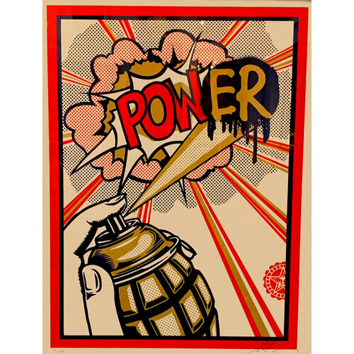 Fairey, Shepard SHEPARD FAIREY POWER SIGNED PRINT Fairey, Shepard SHEPARD FAIREY POWER SIGNED PRINT