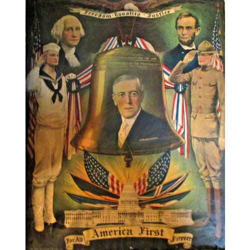 FOR ALL AMERICA FIRST FOREVER WWI PRINT FOR ALL AMERICA FIRST FOREVER WWI PRINT