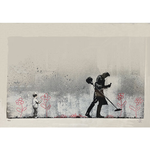 L.E.T. (LES ENFANTS TERRIBLES) SIGNED CRAYON REBEL PRINT L.E.T. (LES ENFANTS TERRIBLES) SIGNED CRAYON REBEL PRINT