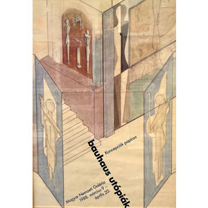 BAUHAUS UTOPIAK HUNGARIAN POSTER