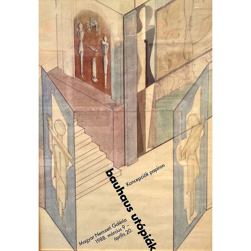 BAUHAUS UTOPIAK HUNGARIAN POSTER BAUHAUS UTOPIAK HUNGARIAN POSTER