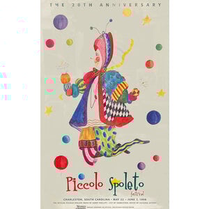 PICCOLO SPOLETO 1998 20TH ANNIVERSARY POSTER