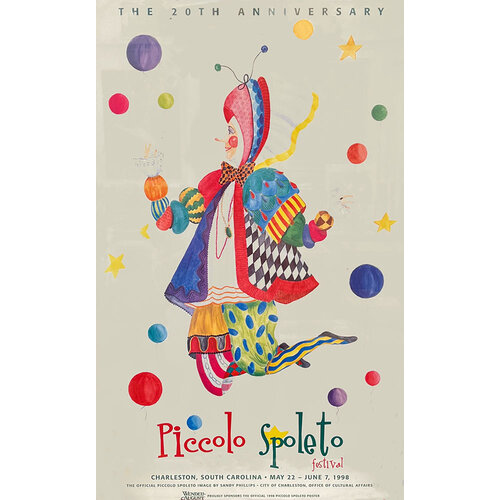 PICCOLO SPOLETO 1998 20TH ANNIVERSARY POSTER PICCOLO SPOLETO 1998 20TH ANNIVERSARY POSTER